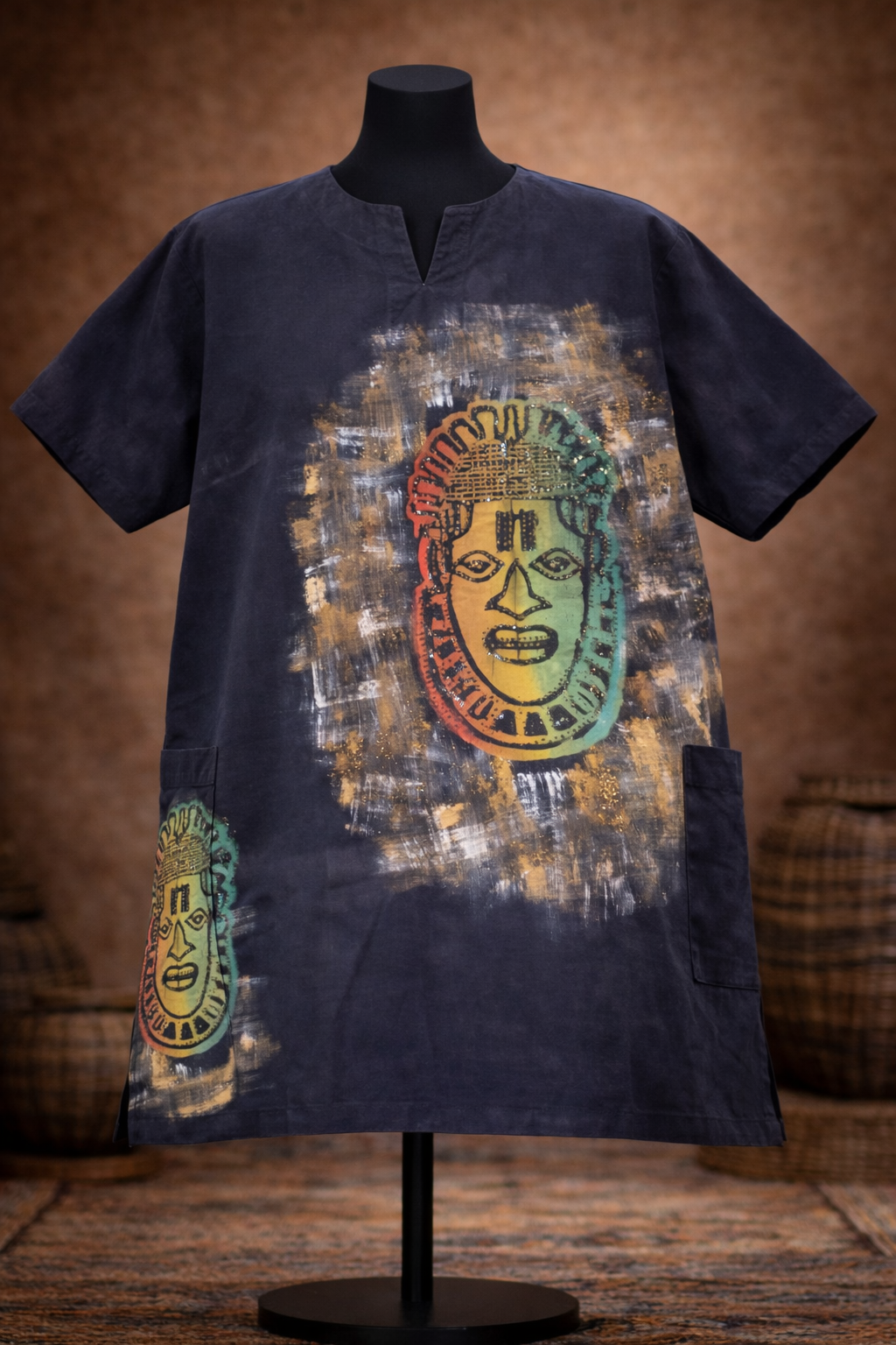 Stoned Painted Men Top